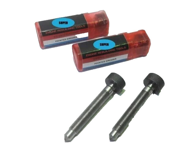 2 pcs BLACK & DECKER DIAMOND DRESSER VALVE SEAT STONE CRYSTAL POINT 3/8″ X 24