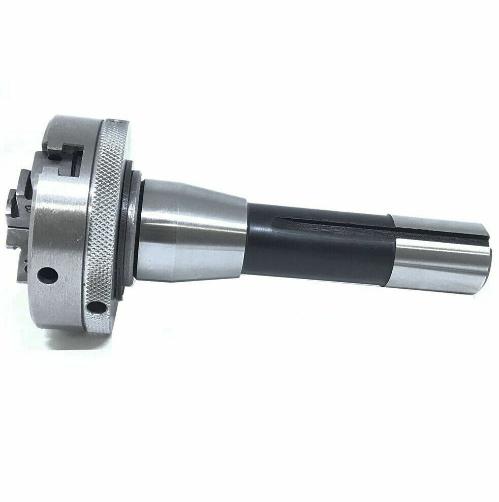 65mm 4 Jaw Self Centering 2-1/2″ Mini Chuck 14×1 Thread Lathe R8 Arbor 7/16″ UNF