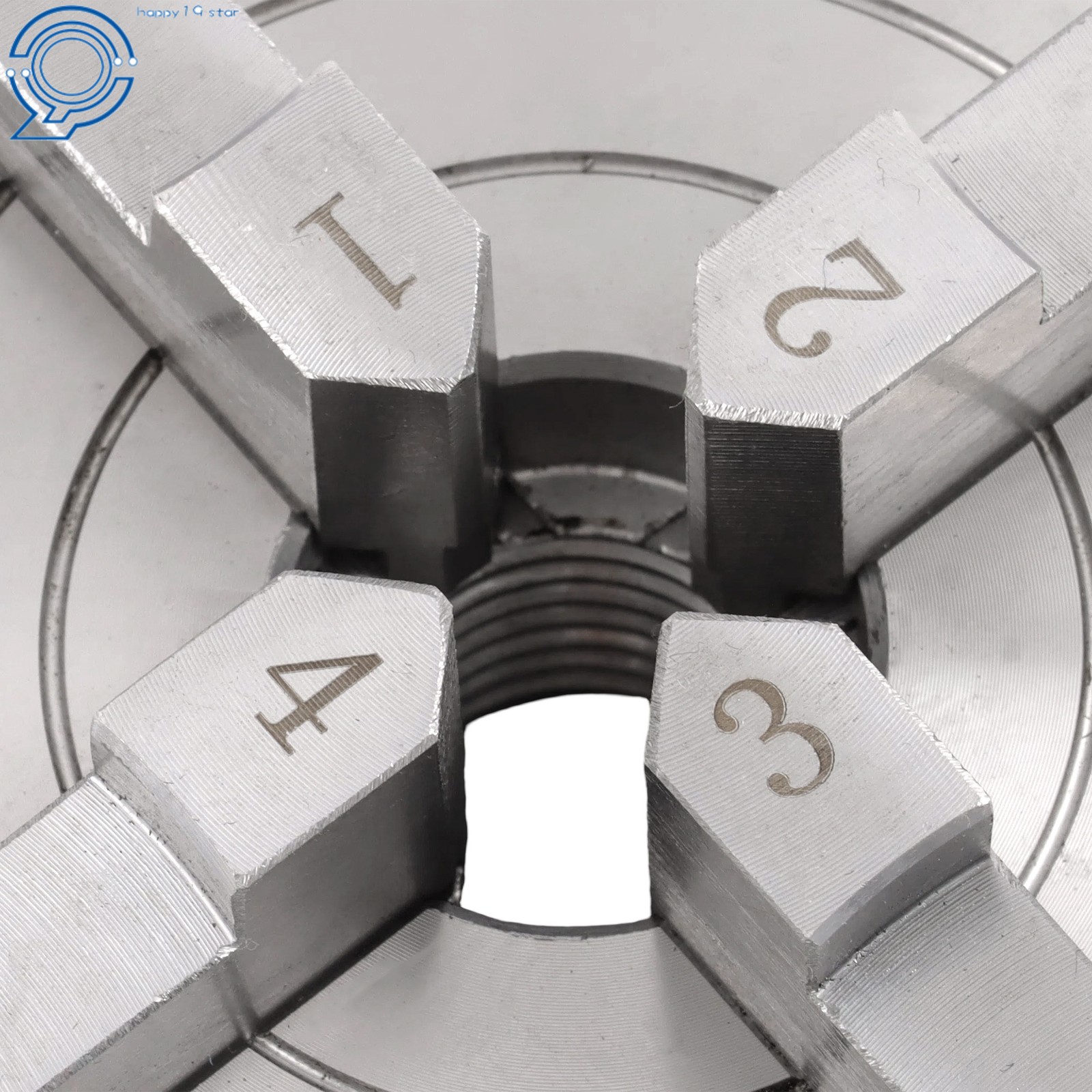 4″ Quick Change 4 Jaw Lathe Chuck Set 1×8 TPI Self Centering Thread