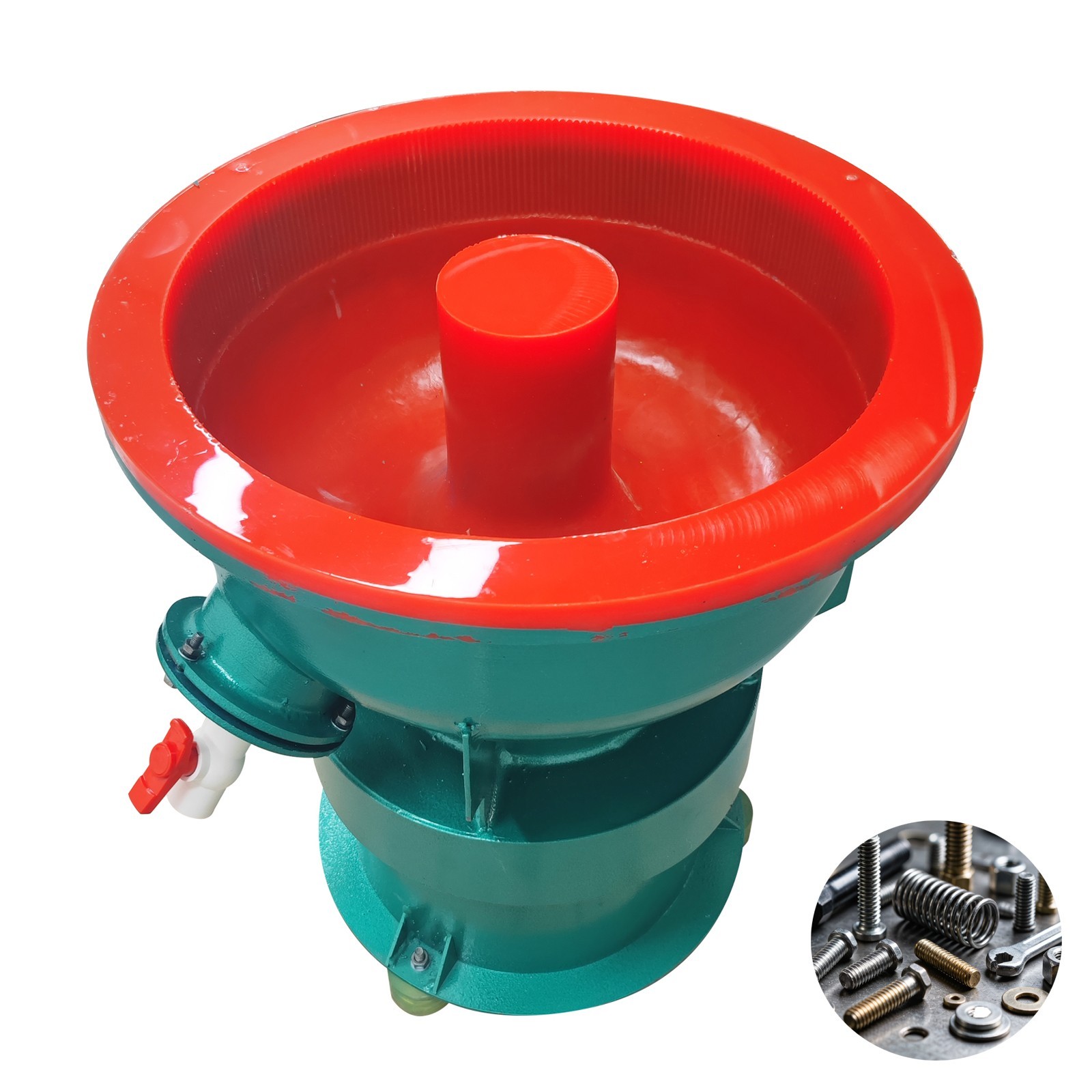 220V 60L Straight Opening Vibration Deburring Polishing Machine Metal Hardware