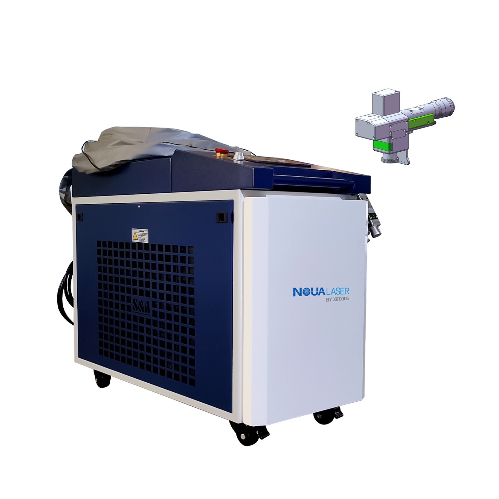 US STOCK 1200W Laser Cleaning Machine Rust Remover Oil Paint Removal Tax include
