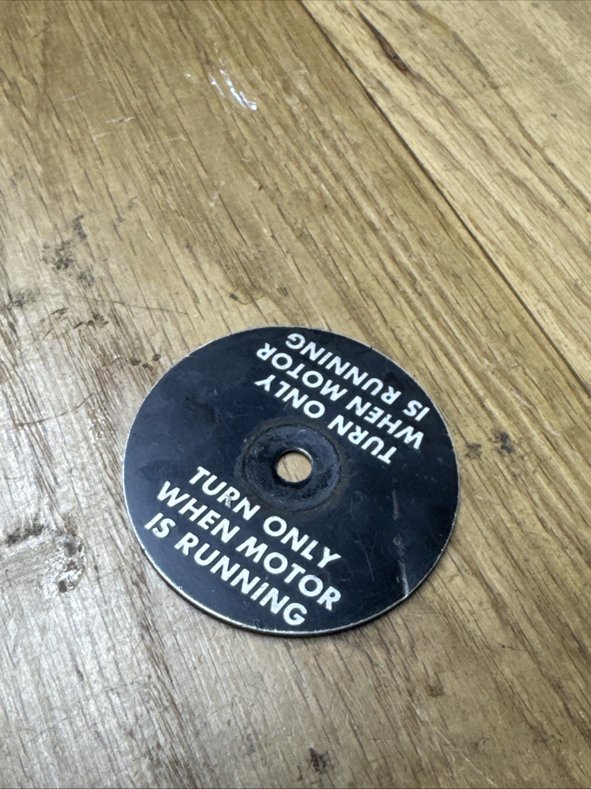 Clausing 5900 Series 12” Lathe Speed Selector Tag / Badge