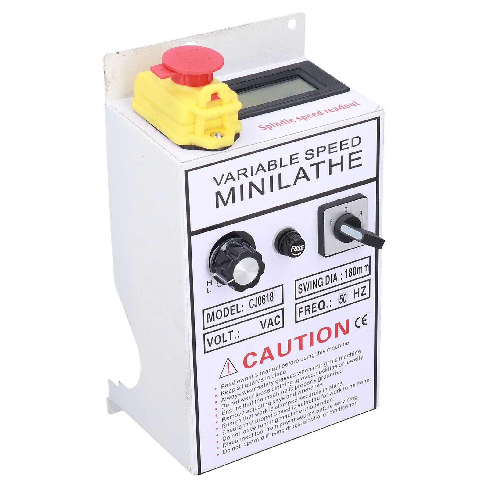 Lathe Control Box Efficient Speed Controller For Working With Lathe Tool AC 220V