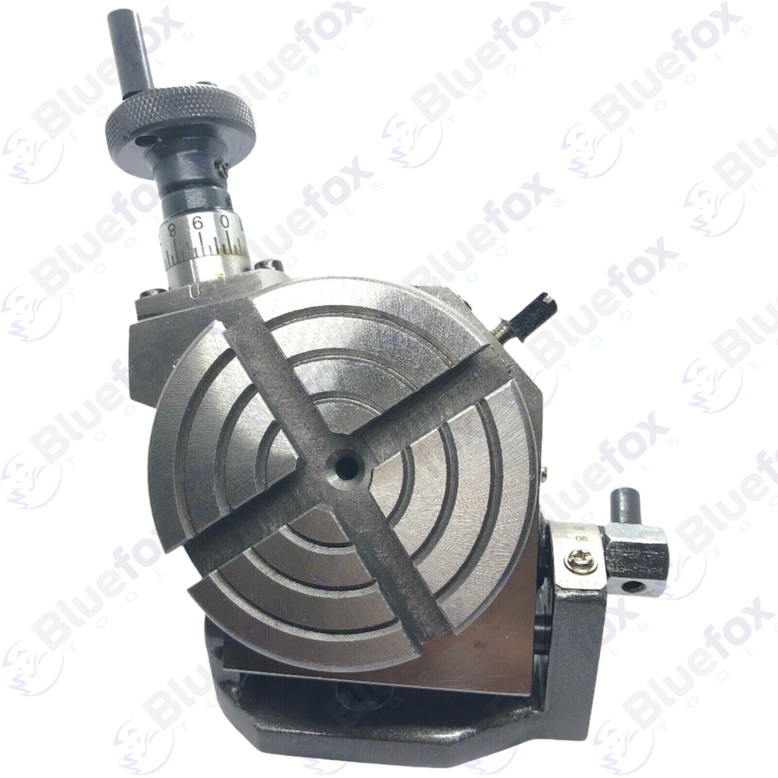 Tilting Rotary Table (4 Slots) 3″ Inches 75MM for Milling With Clamping Kit M6
