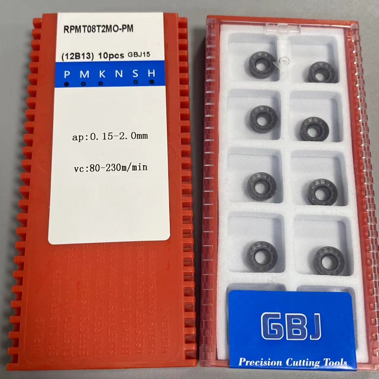 GBJ RPMT 08T2 10T3 1204 MO-PM Carbide Milling Insert Machining hard steel HRC50