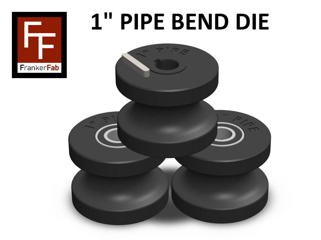 TR60 Tube Roller Dies, 1″ Round Pipe (1.315″ OD) for TR-60 Bender, Full Set
