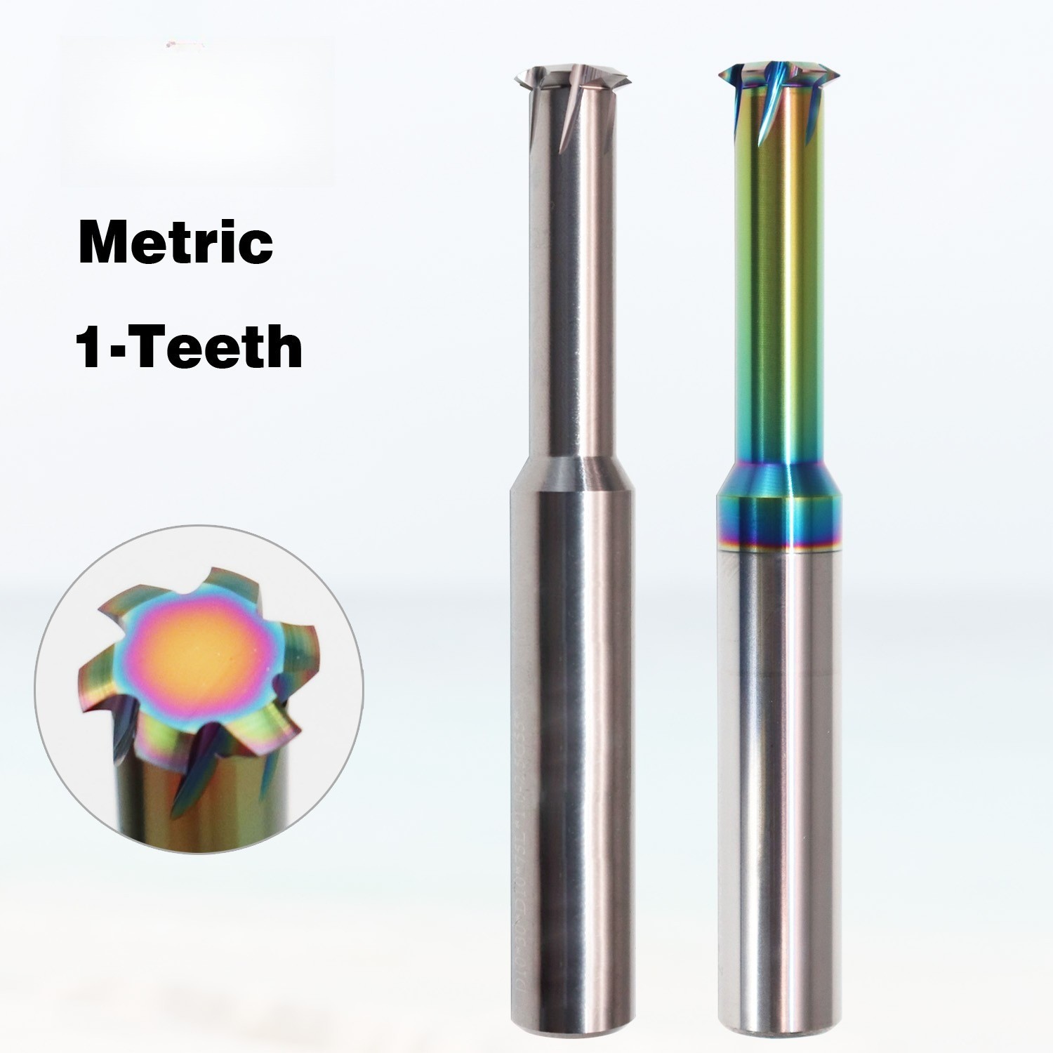 Carbide Thread Milling Cutter M2 M4 M8 M10 M12 CNC Treading Tools for Aluminum