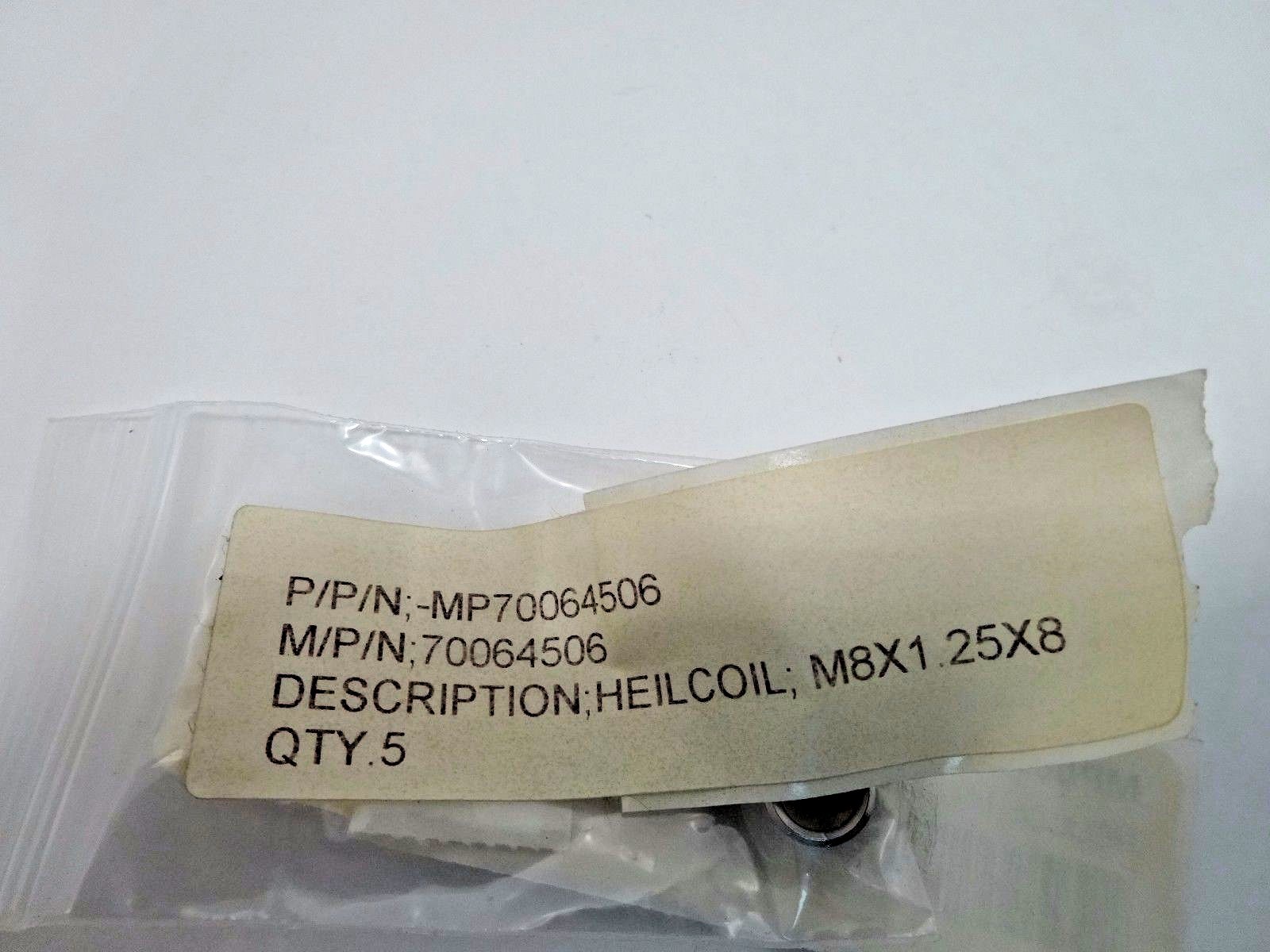 HELICOIL M8 X 1.25 X 8 70064506 (PKG W/ 5PCS)
