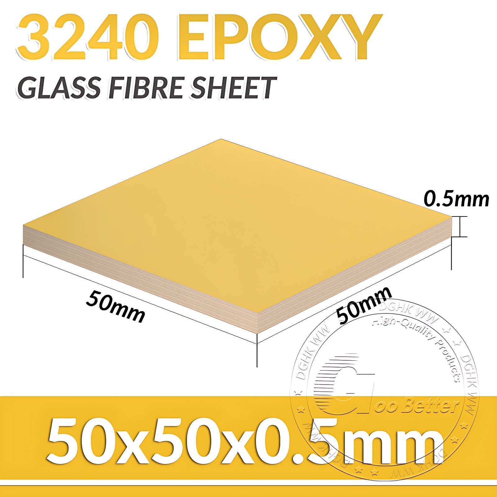 Glass Fibre Sheet Plate 3240 Epoxy Thick 0.5mm-3mm Fibreglass Plate 50mm-300mm