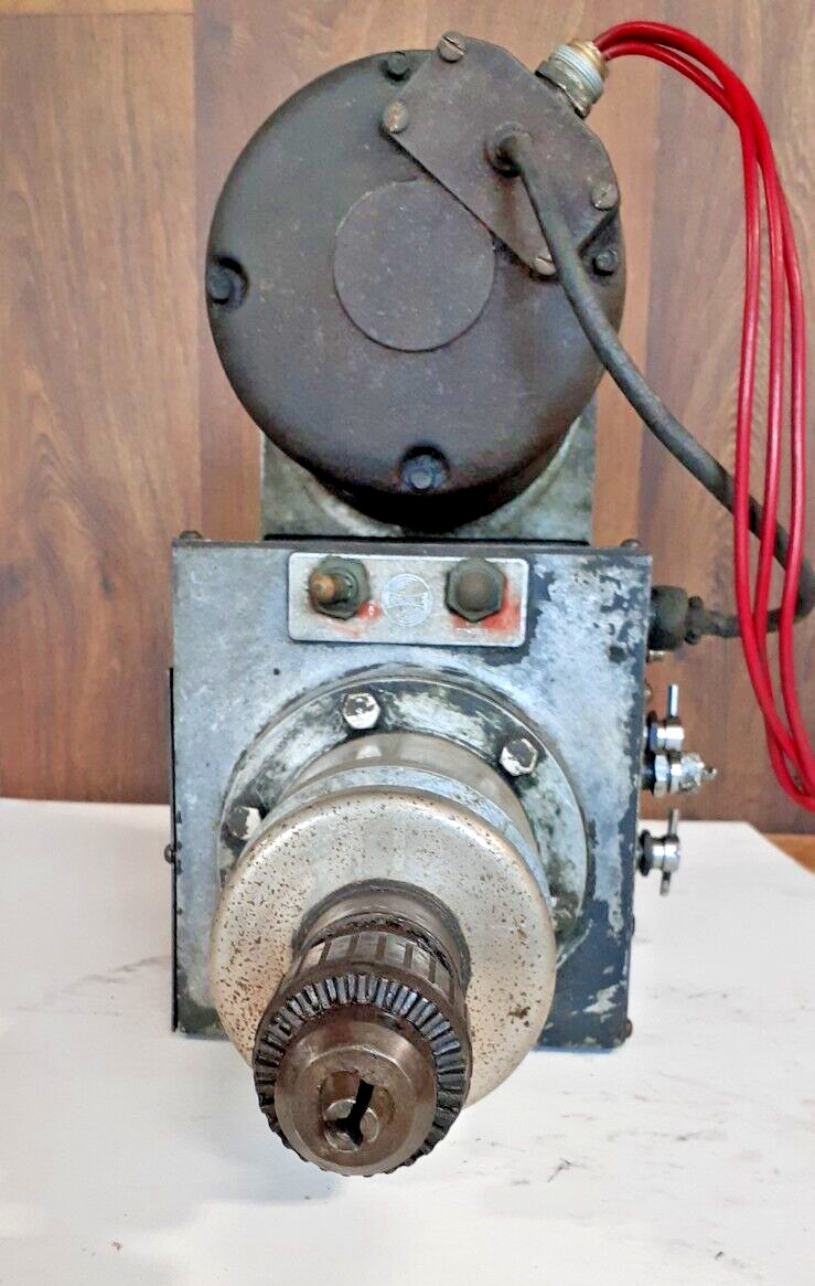 Dumore Series 24 Automatic Drill & Tap 1/2 HP, 220v 3 ph +Instr Manual & “Gears”