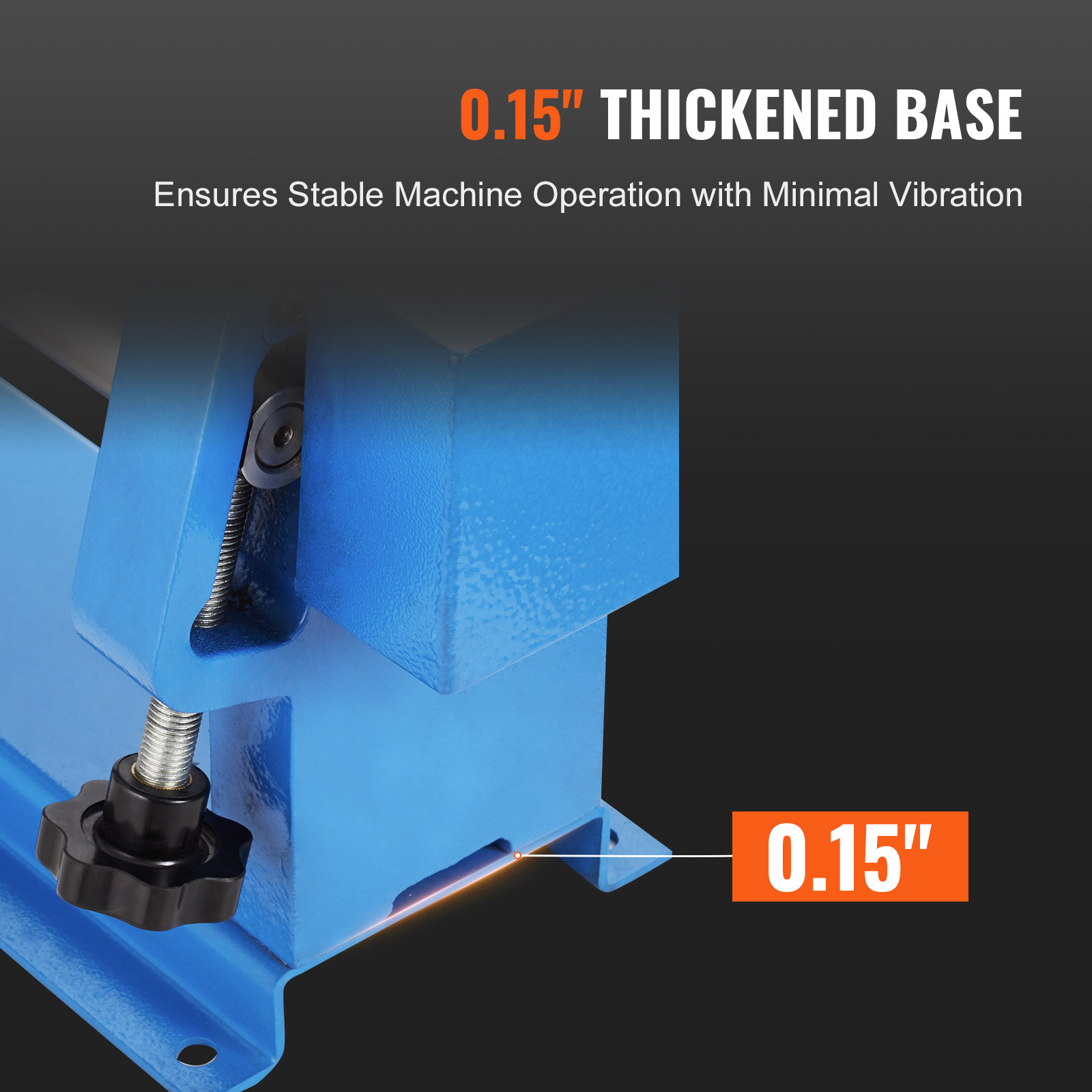 VEVOR Slip Roll Machine Sheet Metal Slip Roller 24” x 16 Gauge φ1.49 in Roller