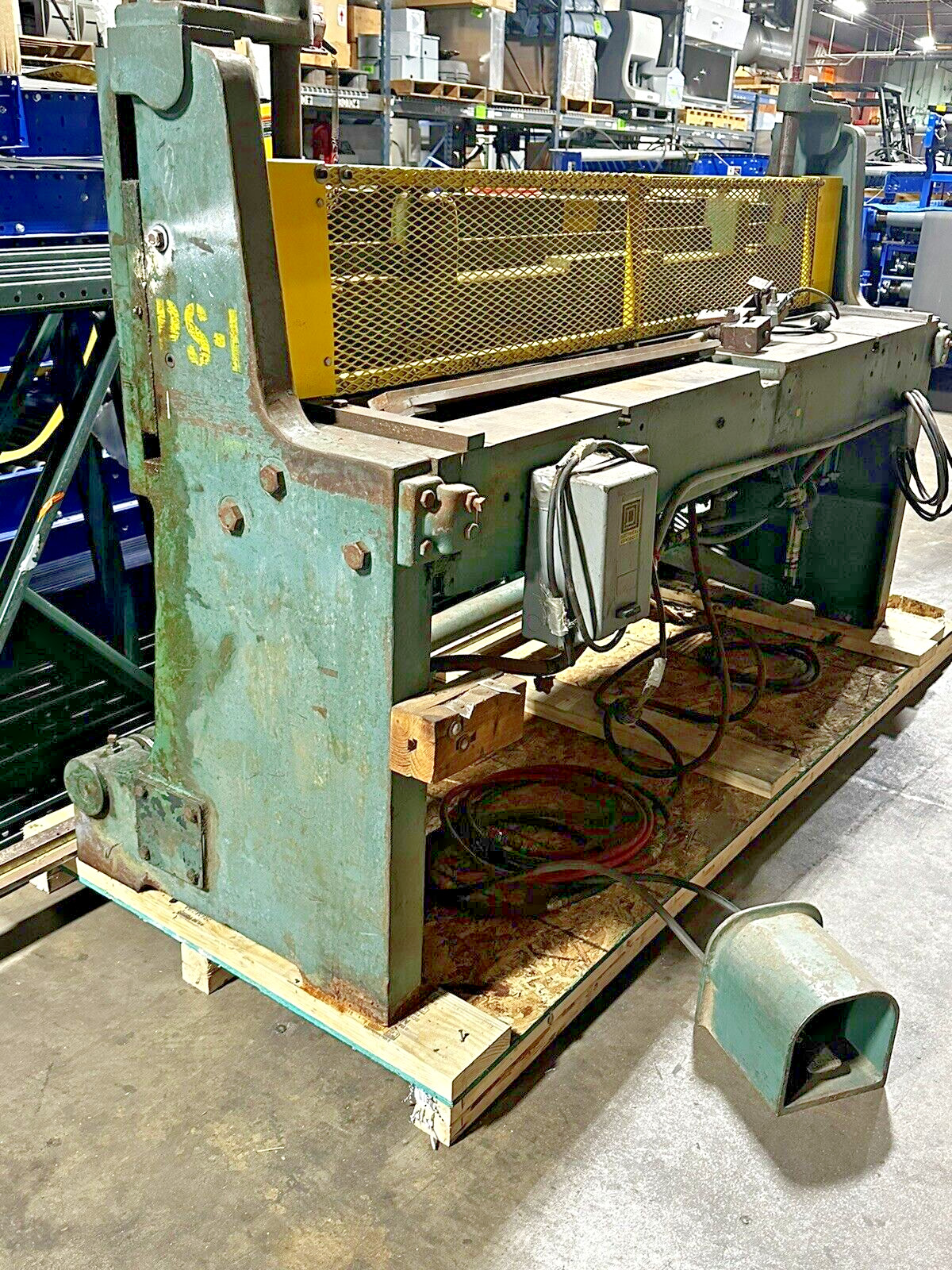 Wysong A-72 Shear 84″ 7ft Air 18Ga Guillotine Pneumatic Sheet Metal Working FLR