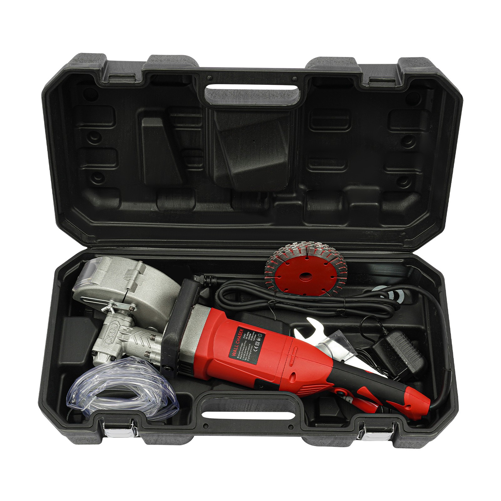 Red Electric Wall Groove Cutting Machine, Slotting Machine, Concrete Wall Chaser