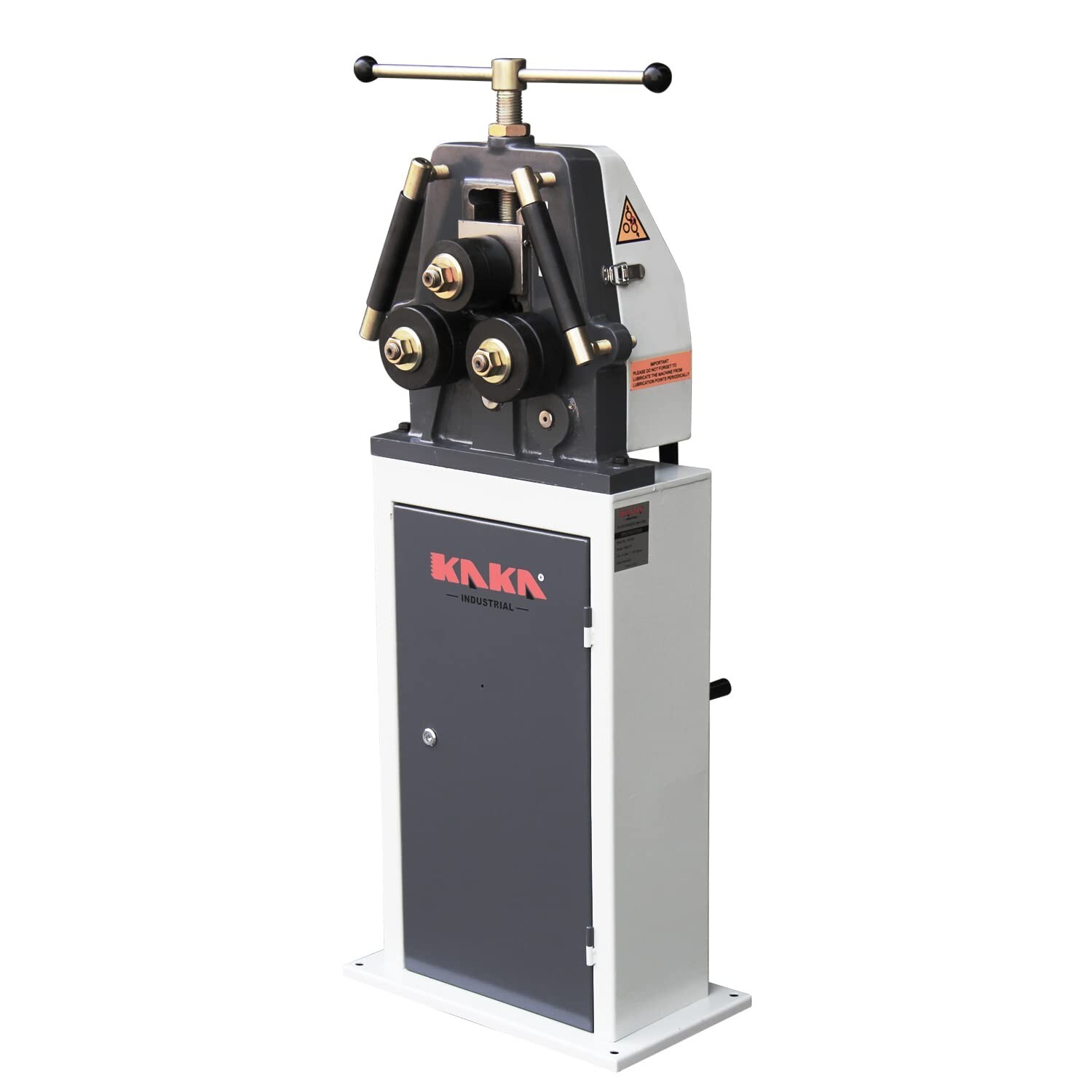 KAKA Industrial Manual Pinch Roll Bender machine, RBM-10, Round bending machine