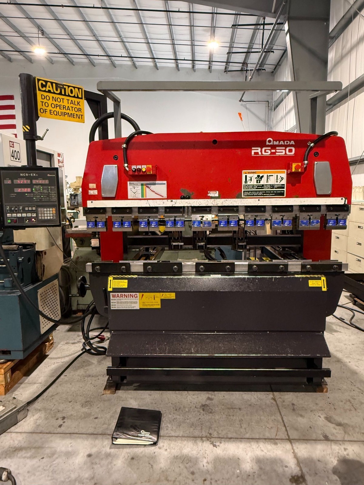 AMADA RG-50 78.8” x 55 Ton Up Acting Hydraulic Press Brake 2001’ #8415