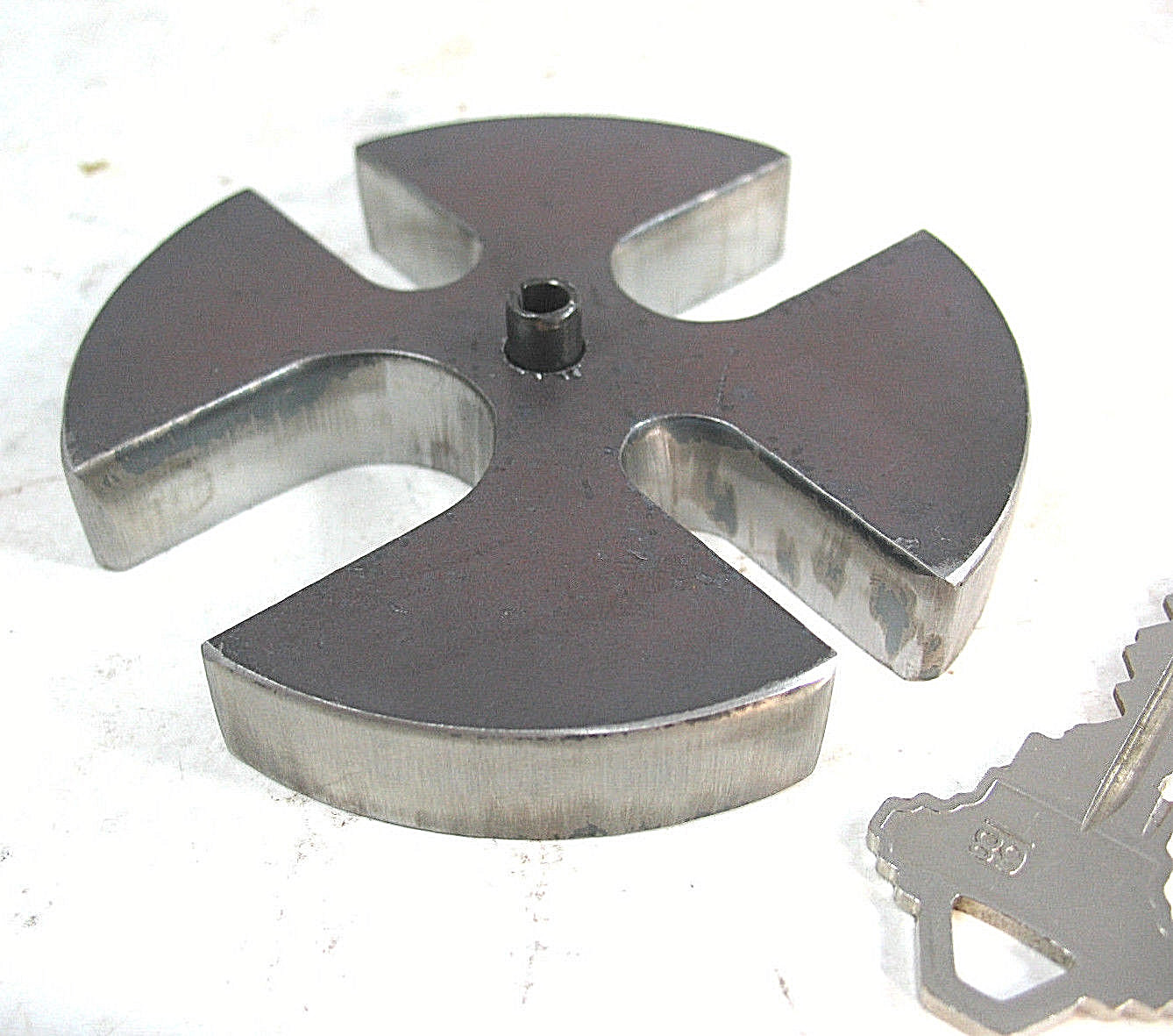 4-3/4″ STEEL 3 T Slotted ANVIL WHEEL Arbor Press Plate not cast