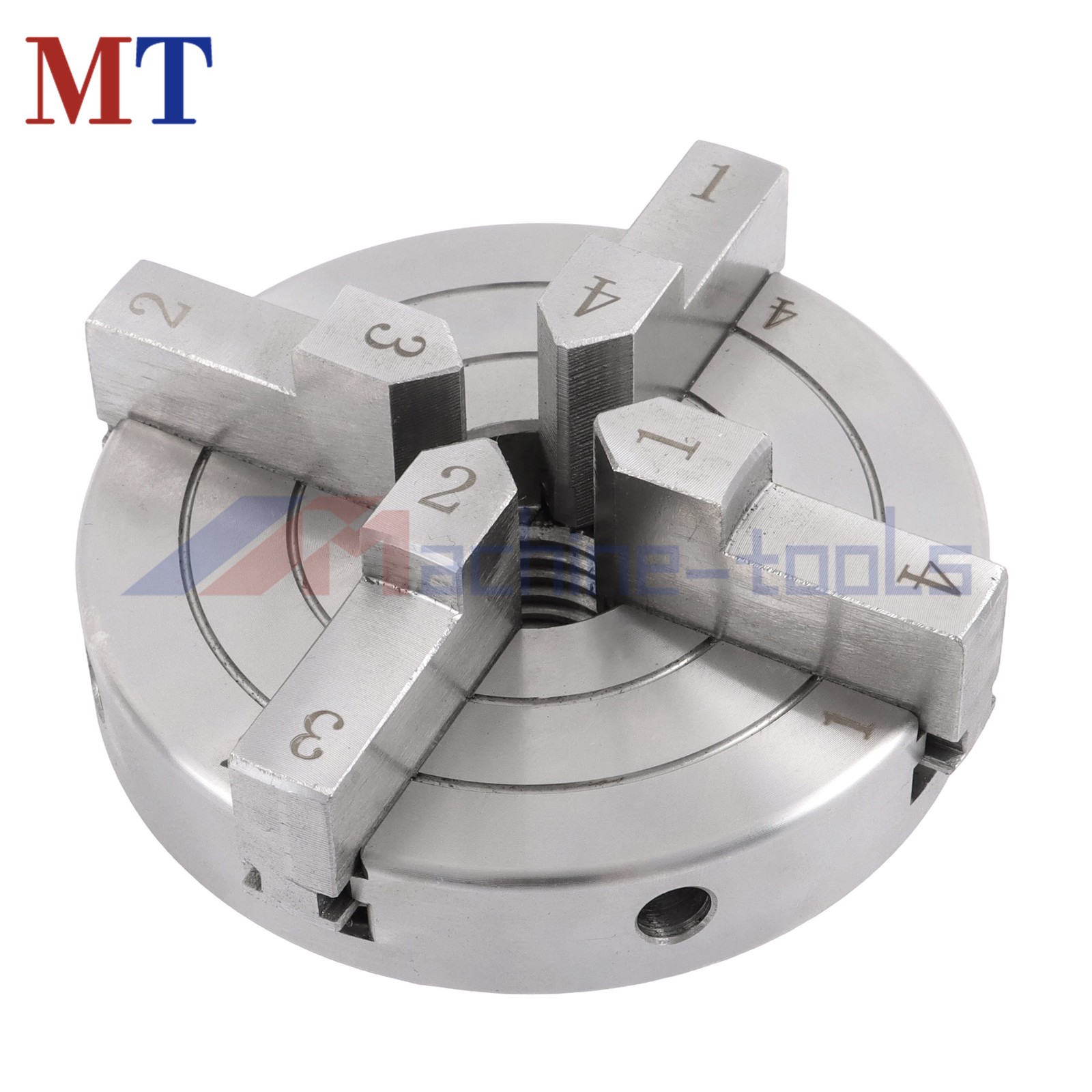 4 Inch Industrial Grade 4 Jaw Lathe Chuck 1×8 TPI Self Centering Thread