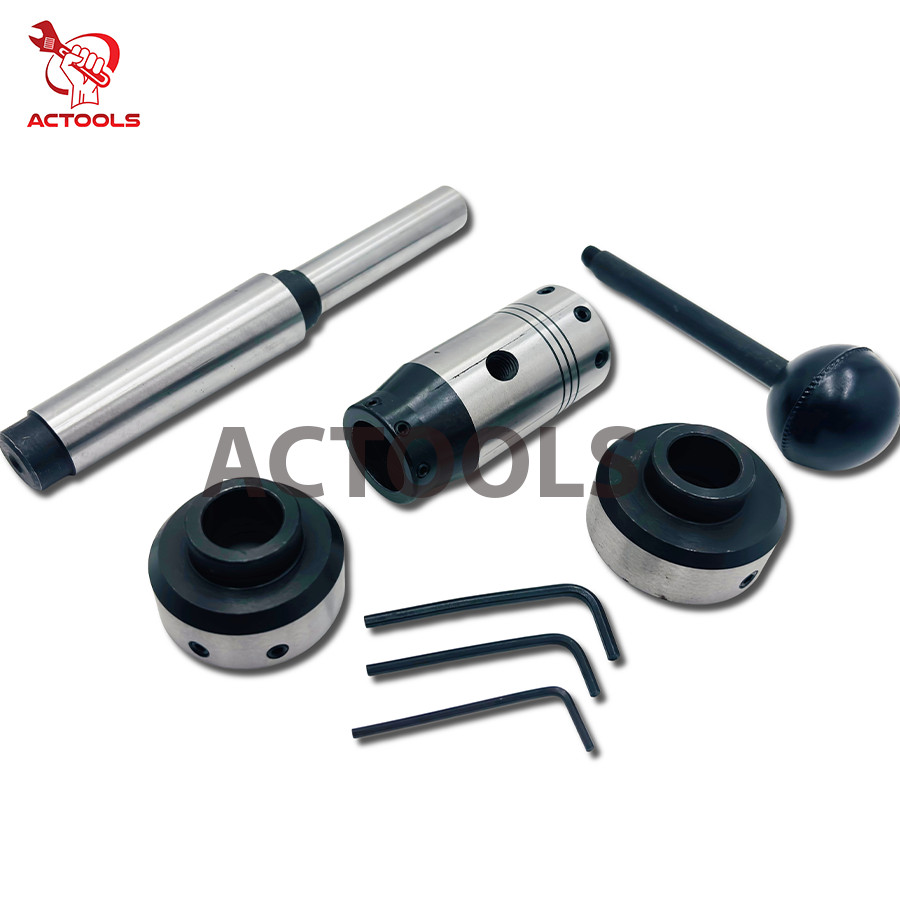 MT2 Lathe Tailstock Floating Type Die Holder Set Shank 2MT Inch Imperial Size