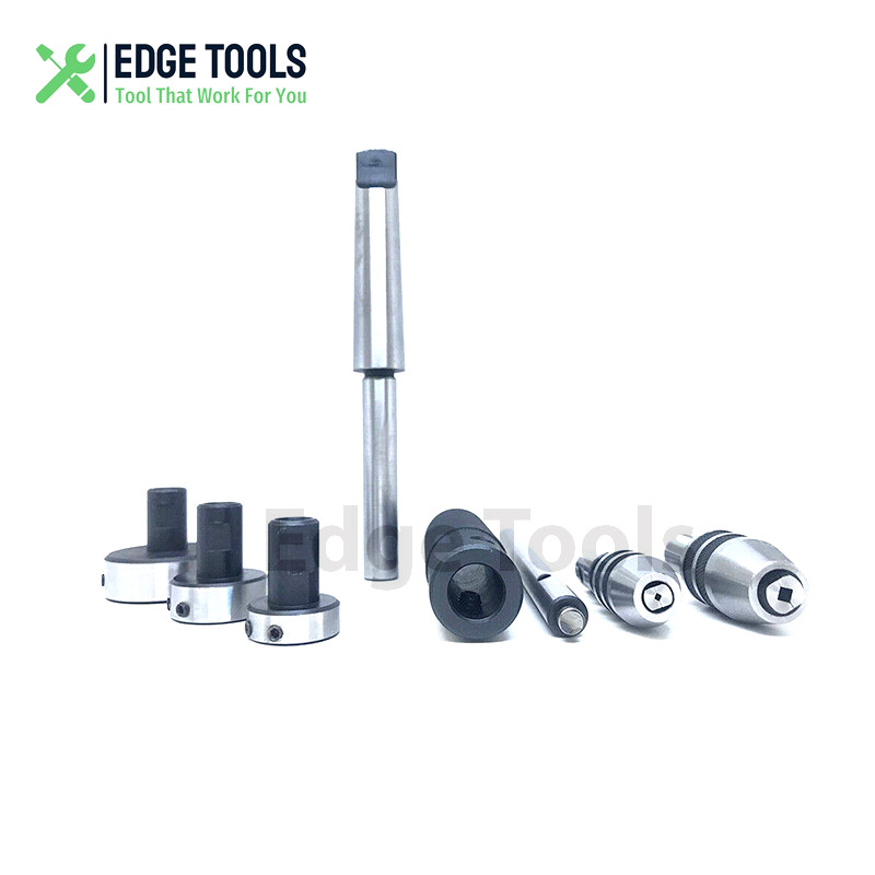 Lathe Tailstock Tap And Die Holder Set 3MT Shank Threading Tapping Kit 8 Pc USA