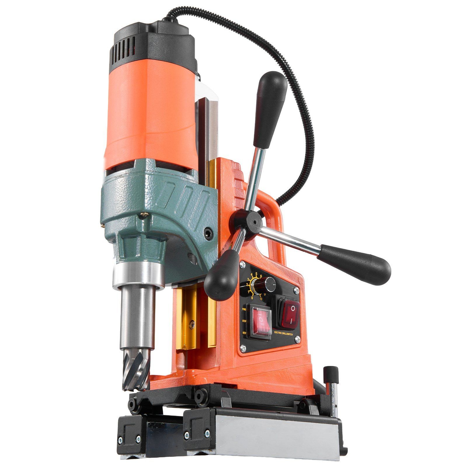 Efficient Mag Drill Press 1400W 2in Drilling 0-750RPM Lubricated Shaft