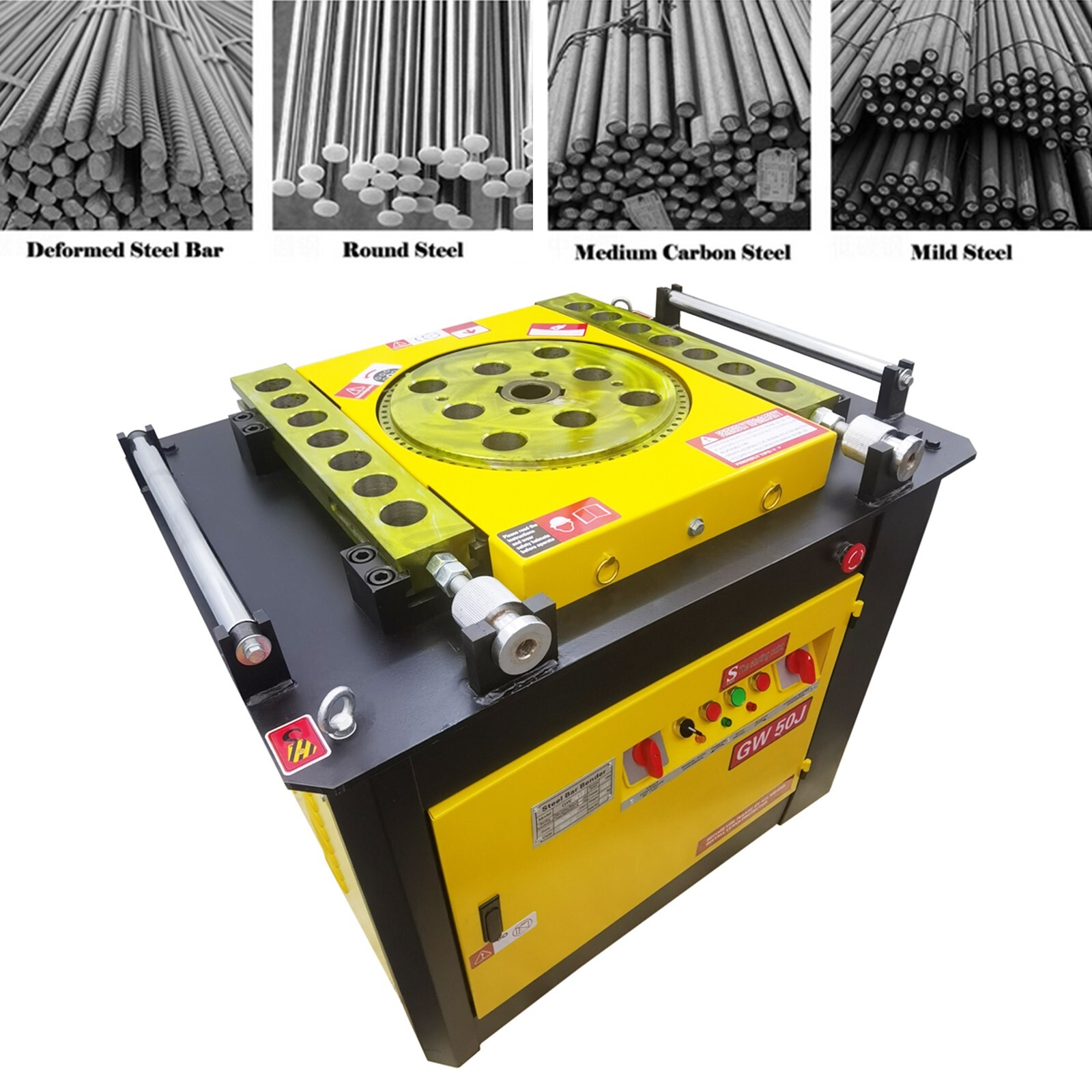220V Model GW50J Large Automatic Steel Bar Bender Bending Machine 1/4” to 2″