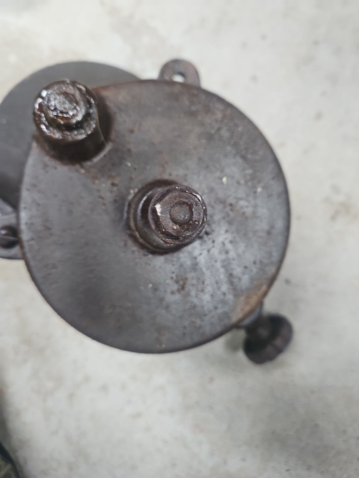 Vintage Hand Crank Bench Grinder Sharpener, Needs A Handle