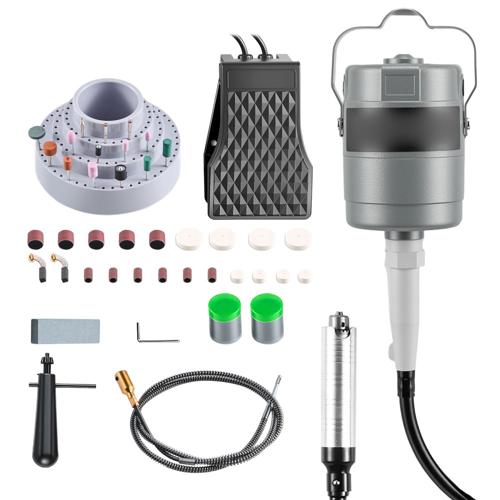 150W 23000RPM Electric Flex Shaft Rotary Tool Foot-Pedal Control Hanging Carver