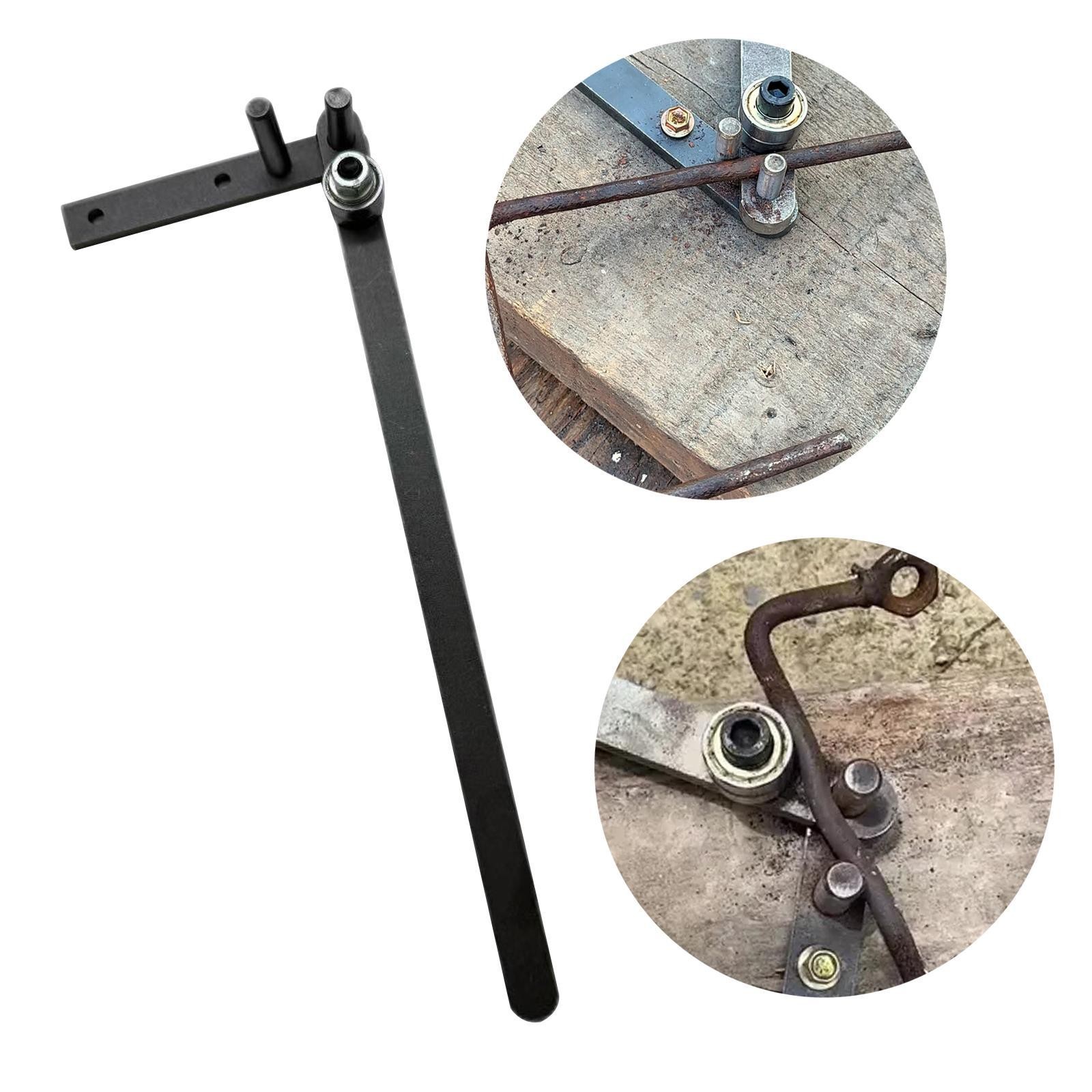 Manual Bending Machine Small Bending Tool Saves Effort Metal Rod Bender for Road
