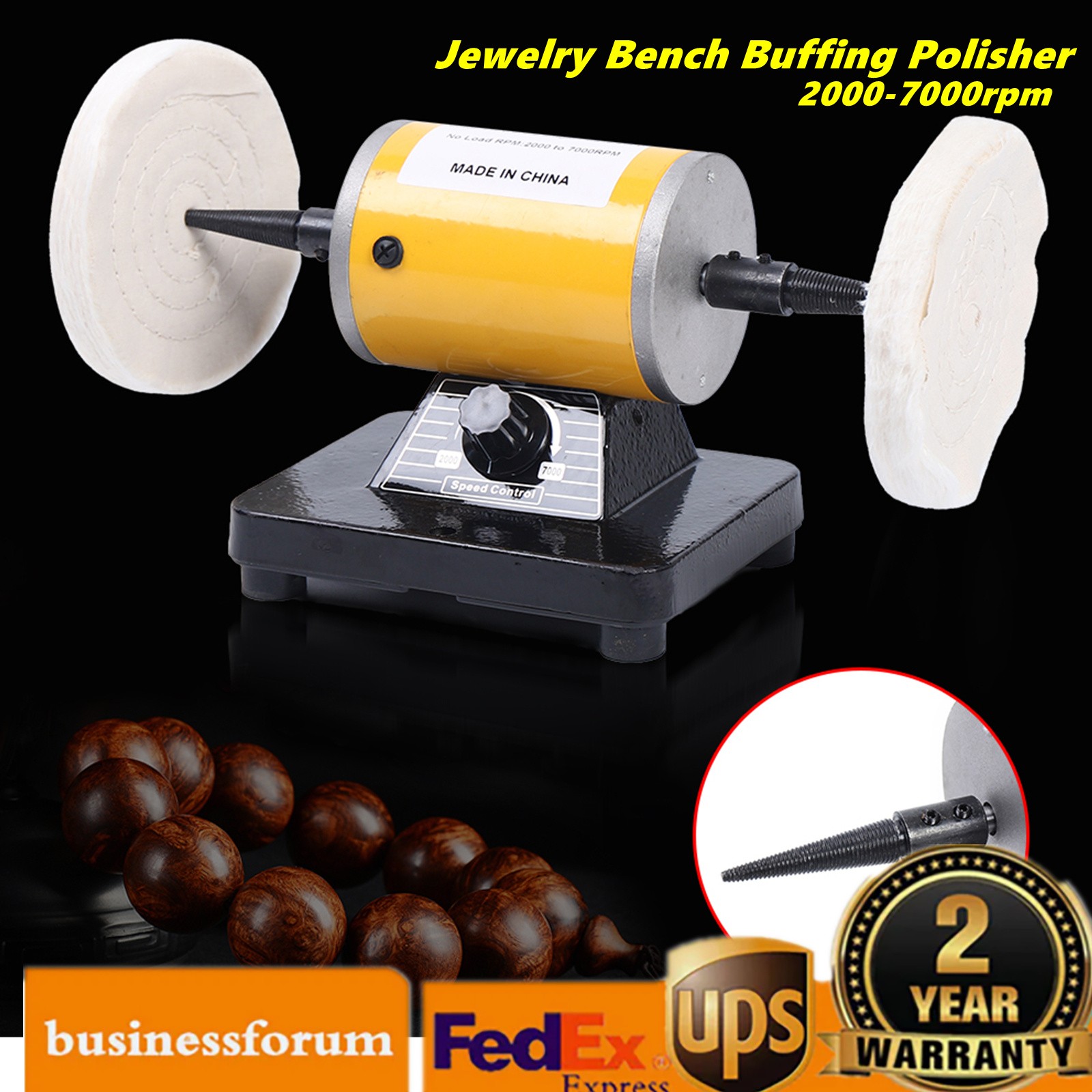 Dental Polishing Polisher Machine Lathe Bench Buffing Grinder Jewelry industry