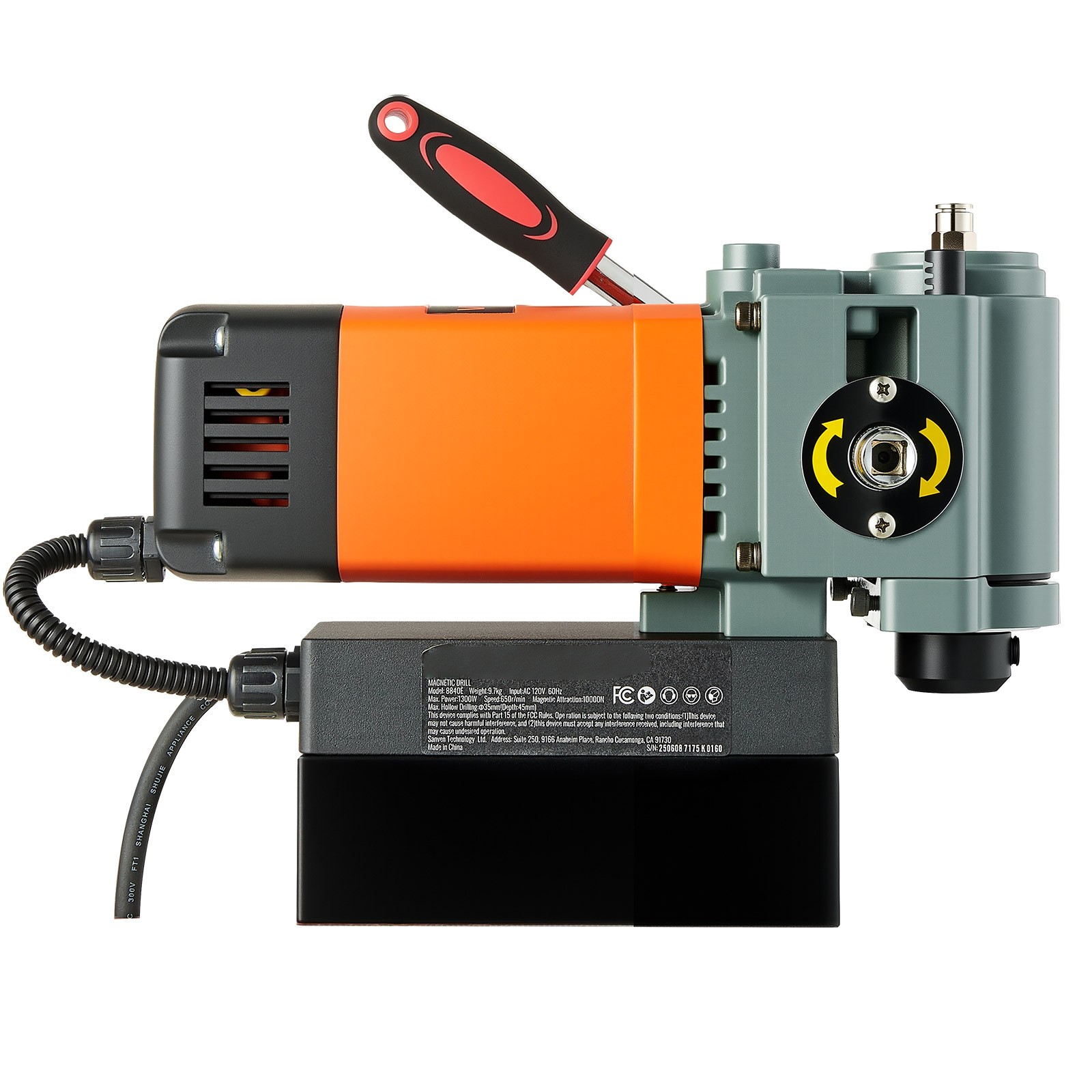 Low Profile Magnetic Drill Press Mag Drill Press 1300 W 1.4 in Boring Dia