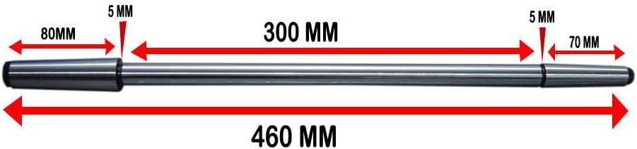 LATHE ALIGNMENT PARALLEL TEST BAR MT3 TO MT2 – EN 31 ALLOY STEEL – EXCLUSIVE