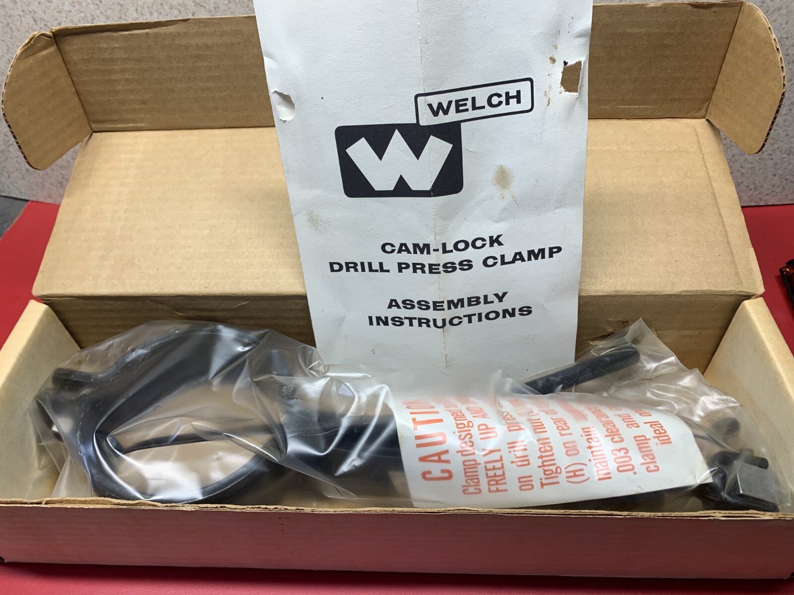 Machinist Tool Welch Cam-Lock Drill Press 3-1/2″ Clamp (NOS) No 3500