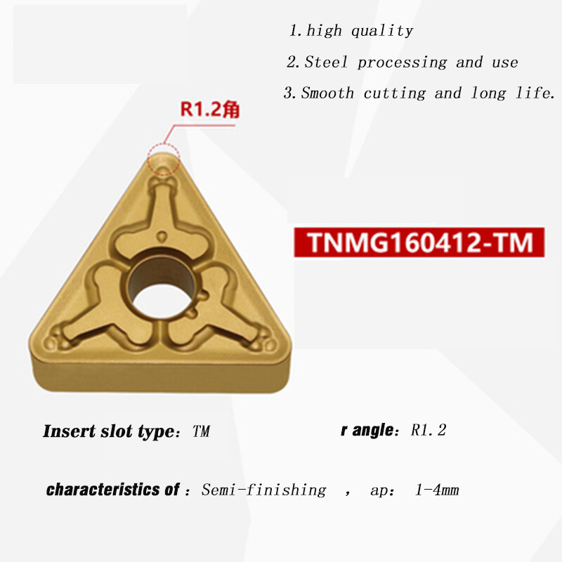 GBJ-CNC High quality TNMG 160404 08 12-TM TNMG 331 GBJ250 Carbide turning insert
