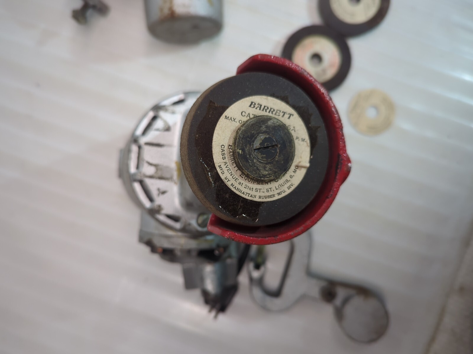 Barrett BRAKE DRUM GRINDER MOTOR B-45-1 CARBIDE WHEEL PART LOT AS IS