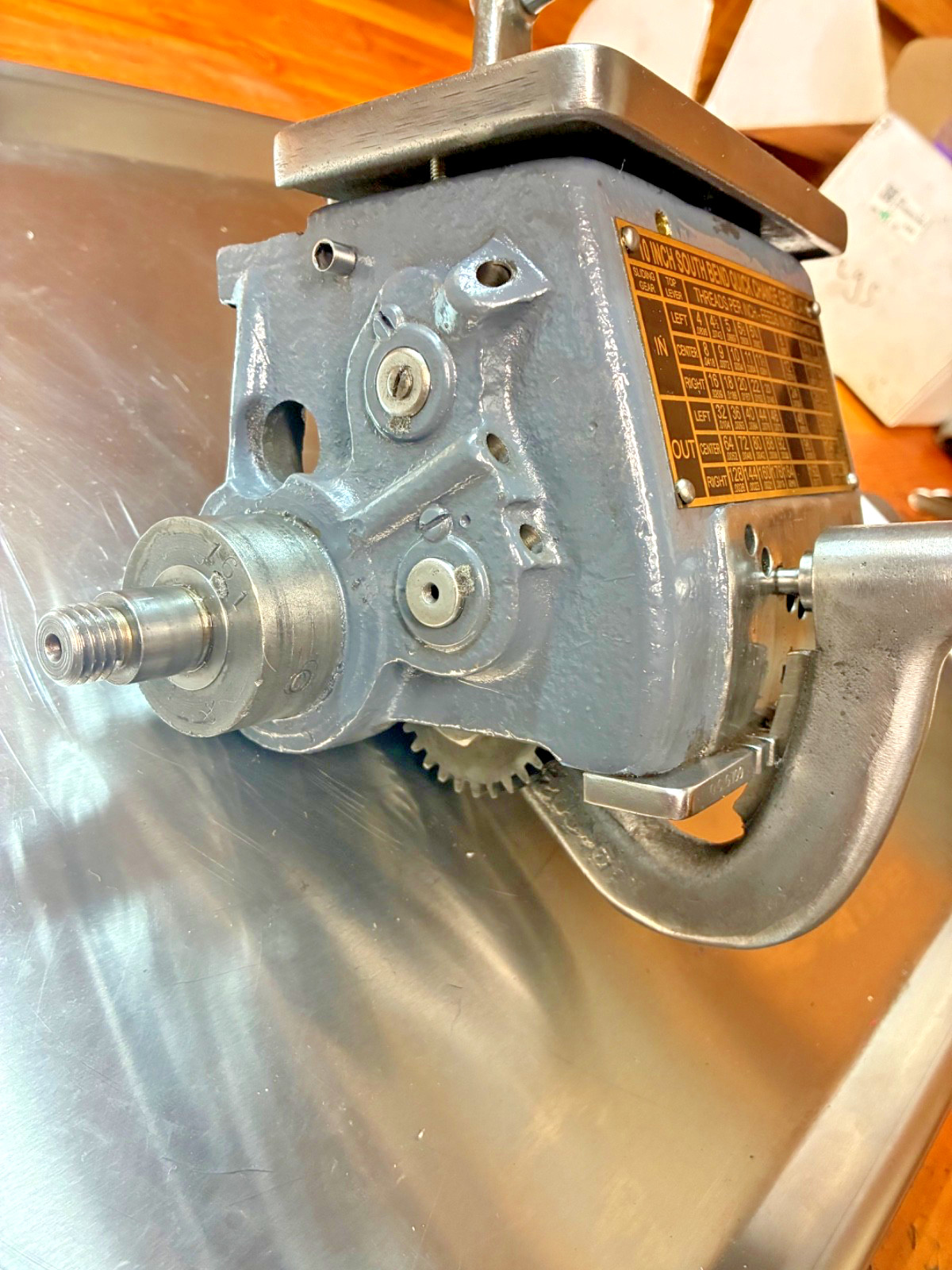 South Bend Lathe 10″ 10L Single Tumbler Quick Change Gearbox W/ Lead Screw Gear