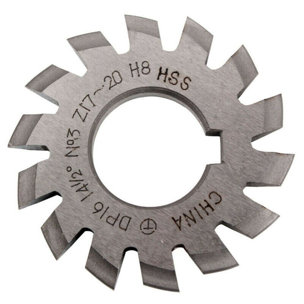 8 Pcs/Set 14.5° Involute Gear Cutter DP8 DP10 DP16 DP20 DP22 PA14-1/2 HSS 8H