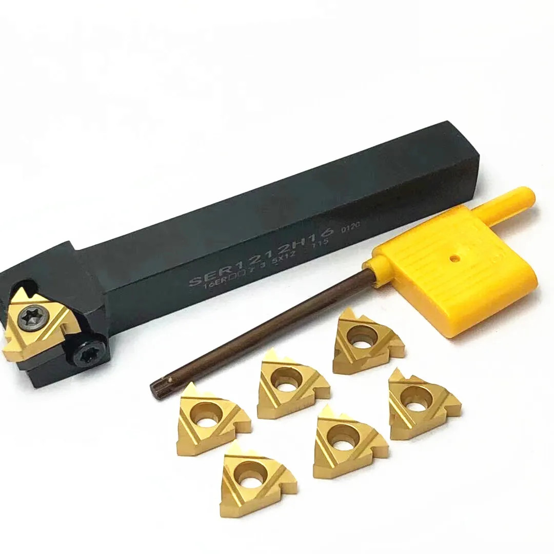 Carbide CNC Thread Turning Tools Holder SER1212H16 for MMT16ER Inserts Parts