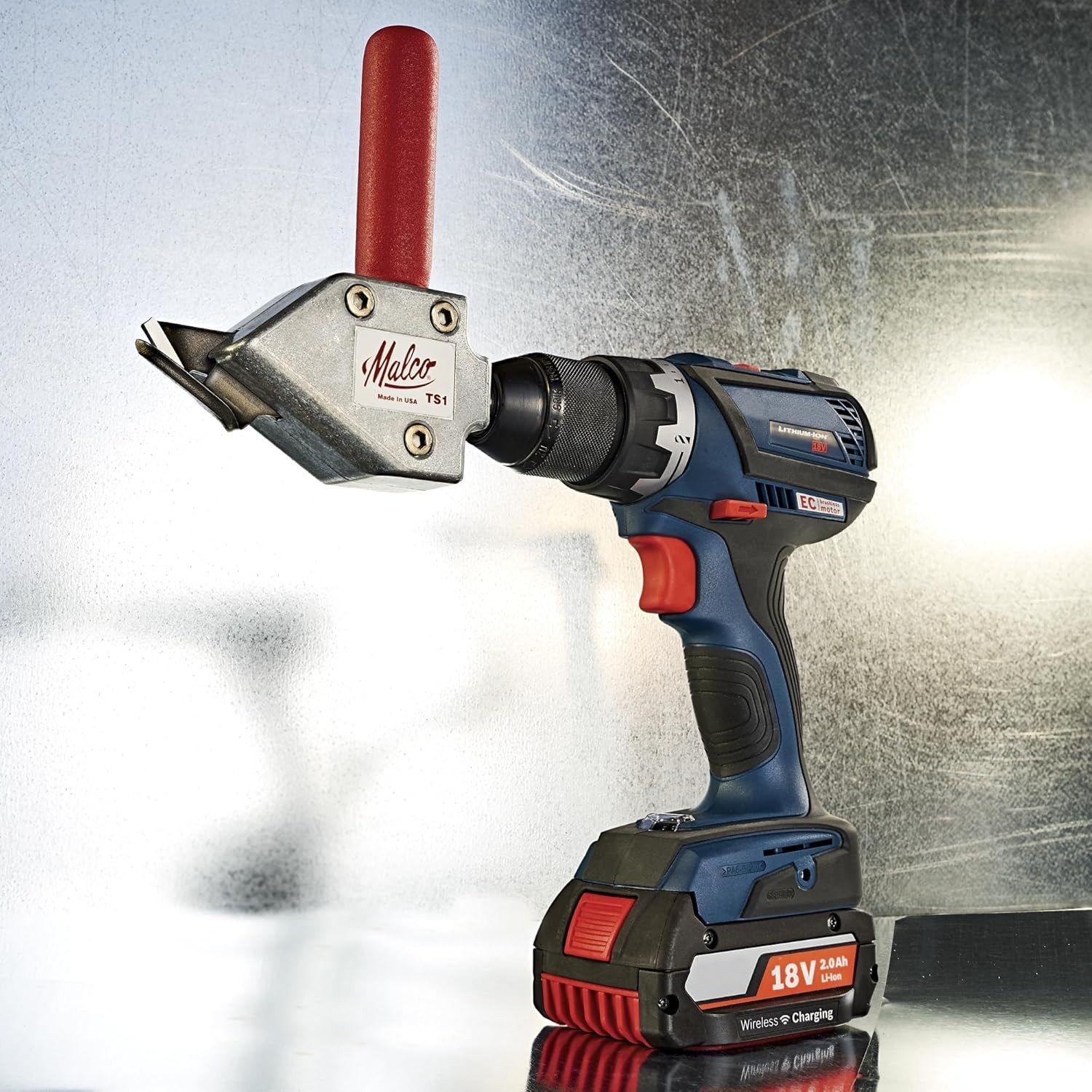 20 Gauge Sheet Metal Cutting Attachment for Corded or Cordless Drill