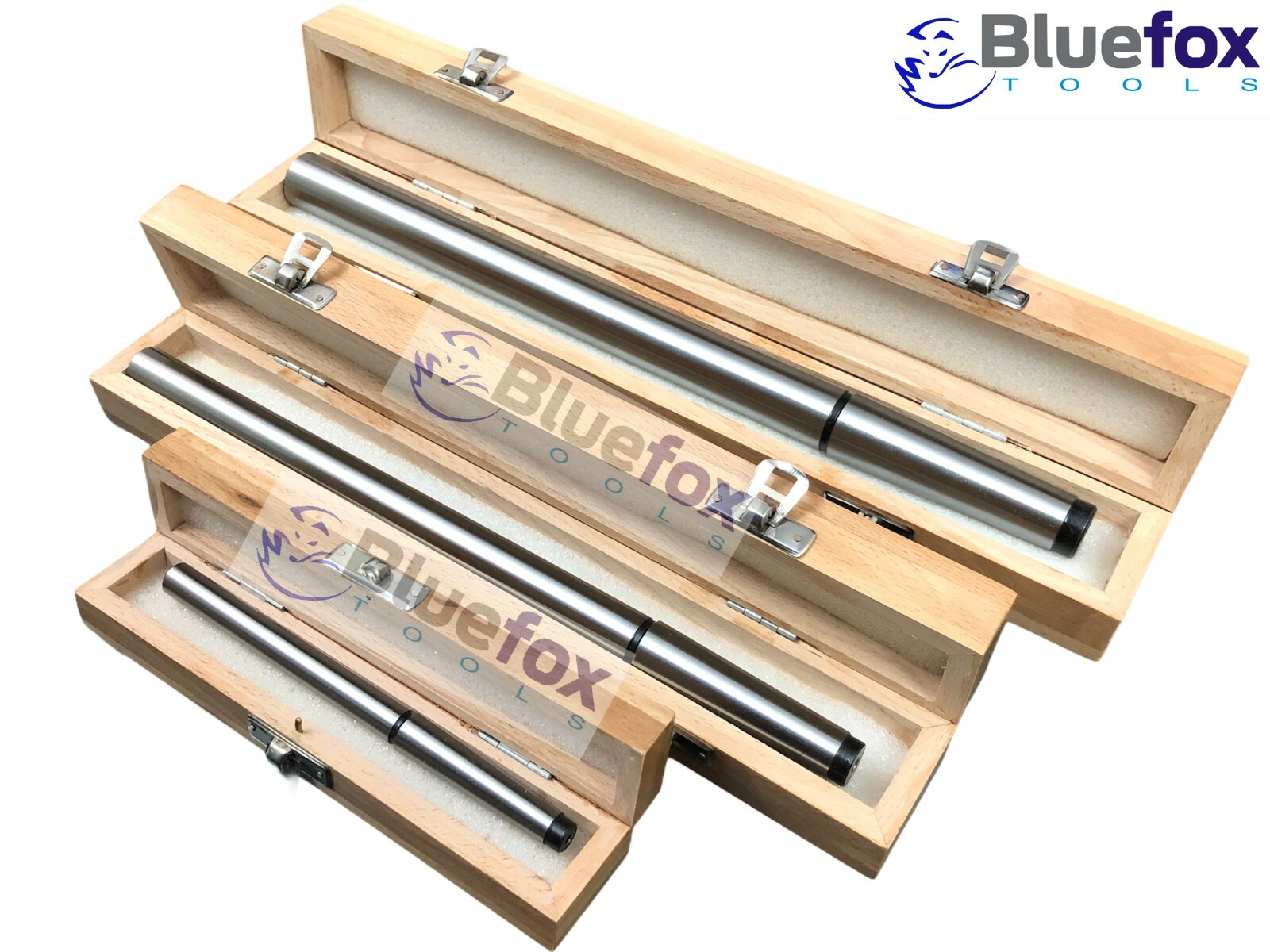Lathe Alignment Test Bar Set of 3 Pcs Shank Size 1MT, 2MT, 3MT Wooden Box