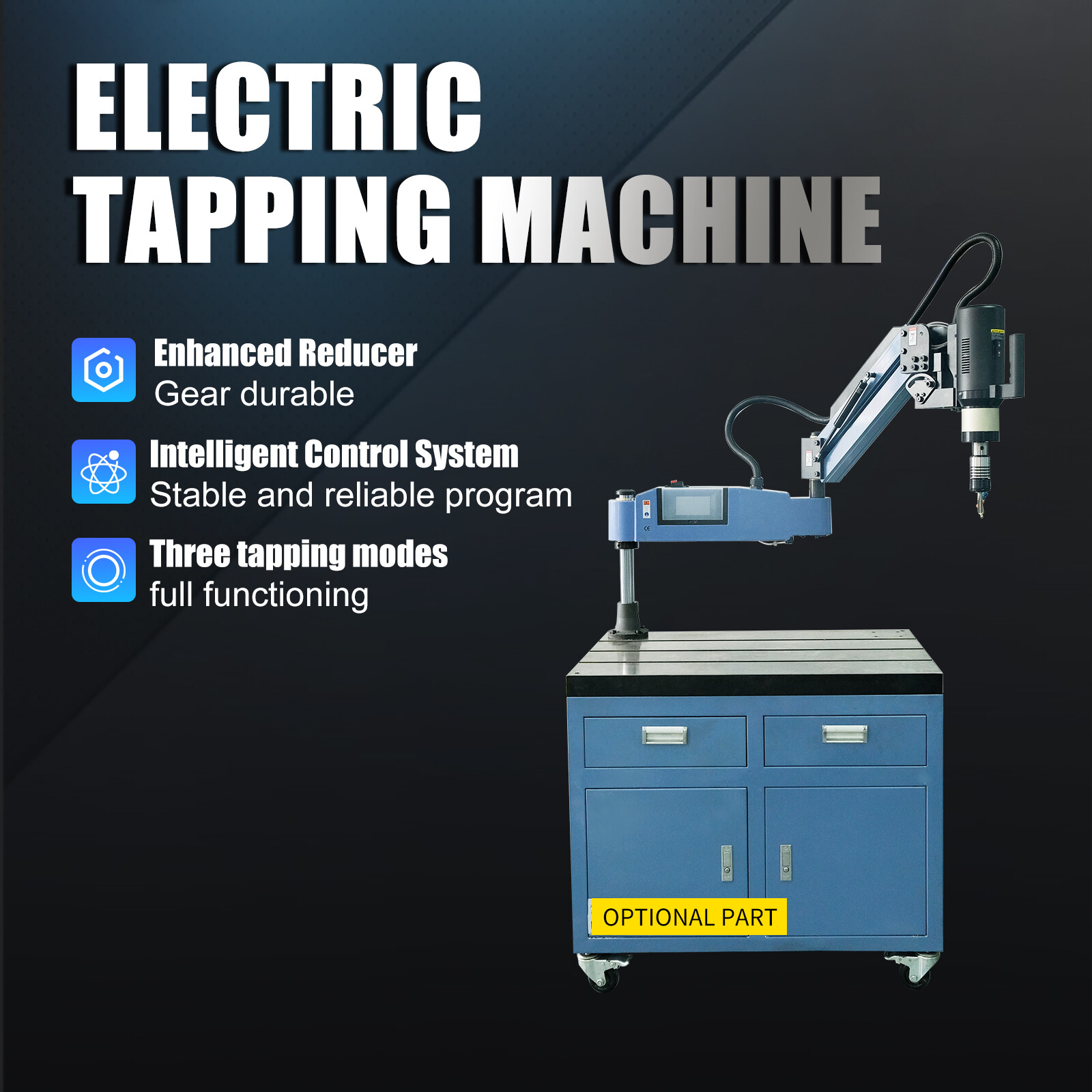 SFX Automatically Adding Oil Electric Tapping Arm Machine M4-M24 Tapper 550RPM