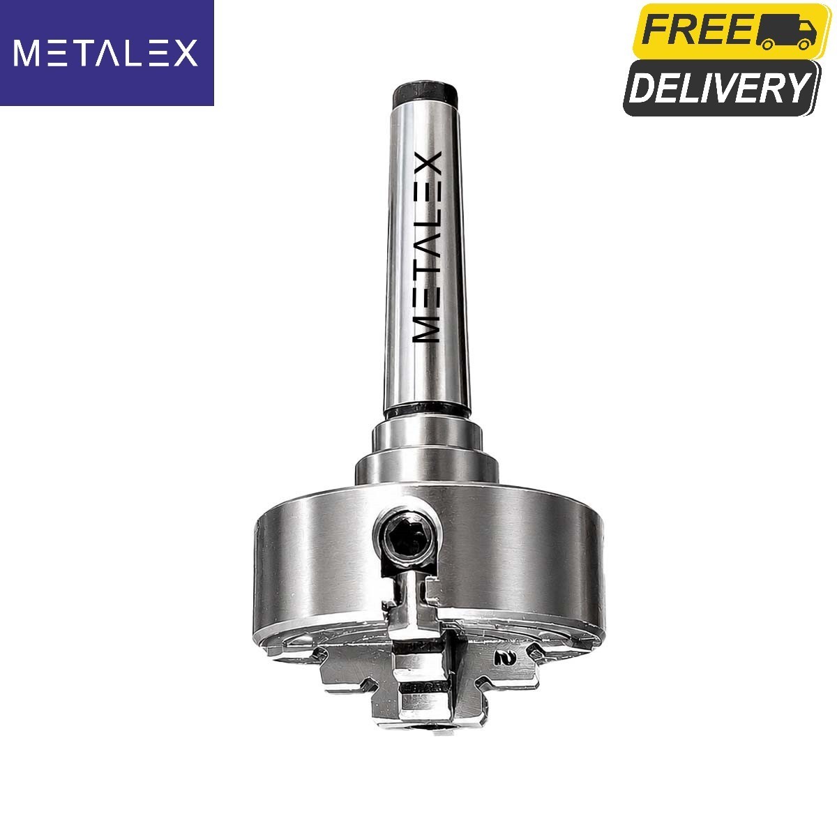 70mm Independent Lathe Chuck 4 Jaw 2.75″ MT3 Adapter Shank Arbor Metalwork Dril