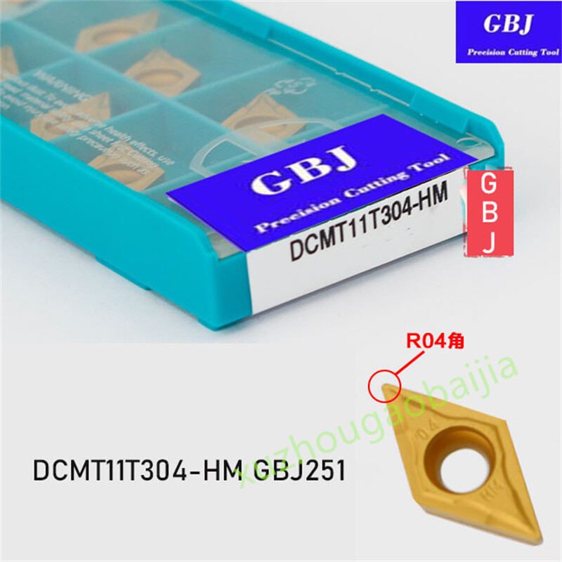 GBJ-CNC DCMT11T304-HM DCMT11T308-HM GBJ251 Carbide turning insert High quality