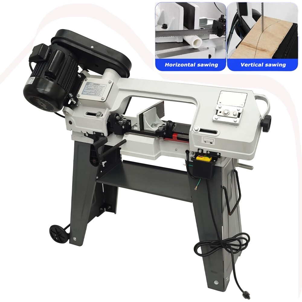 Horizontal Vertical Metal Cutting Bandsaw Variable Speed Band Saw Cutter 110V US