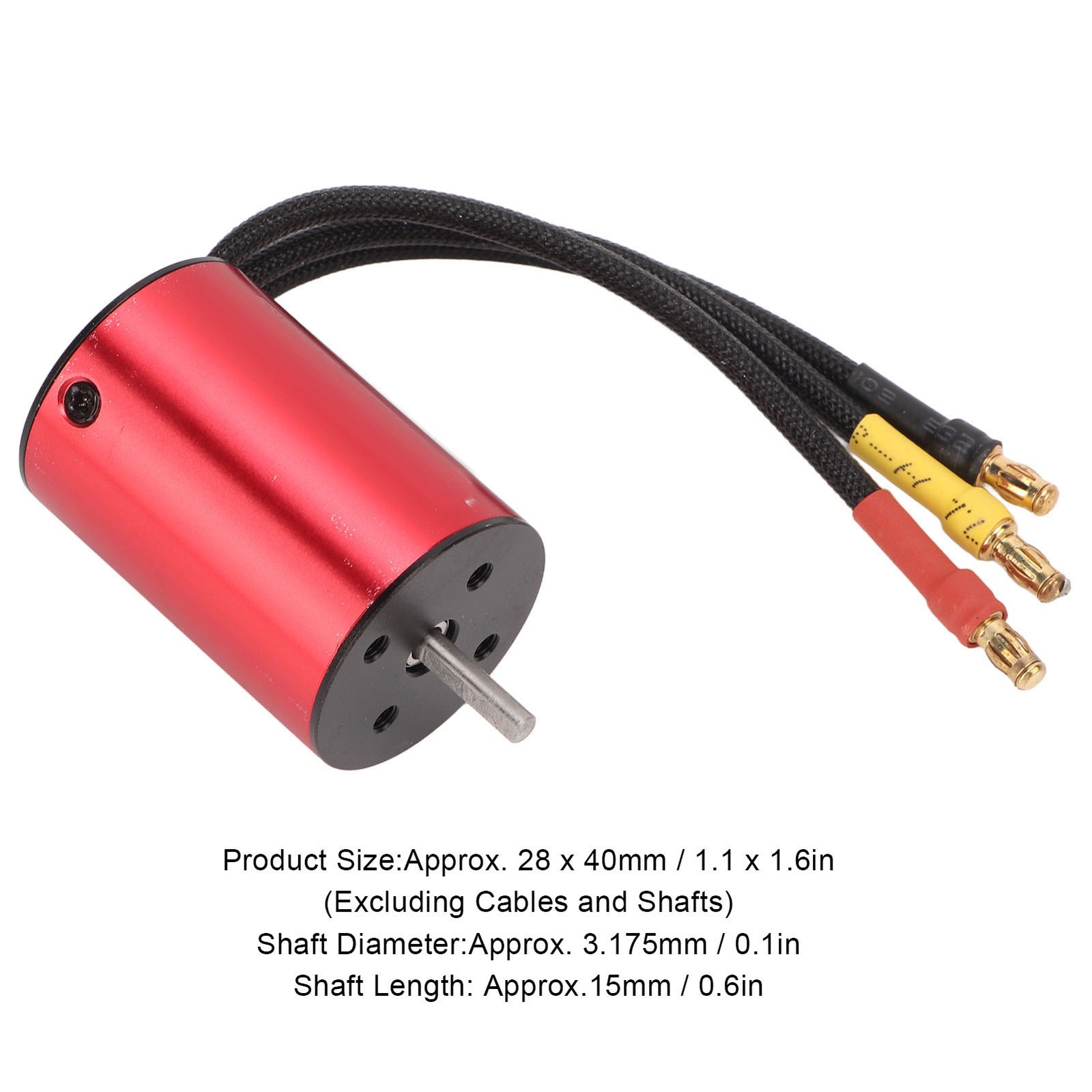 3600KV Brushless Motor High Torsion CNC Machining T6 Aluminum Covers 50000 MICF