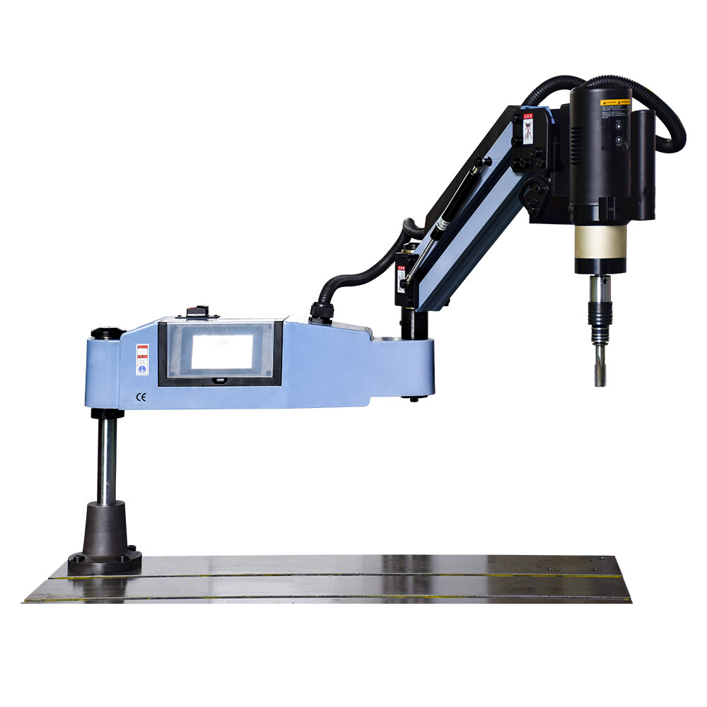 US STOCK M4-M24 Electric Tapping Machine with ANSI Collets 360° Flexible Arm