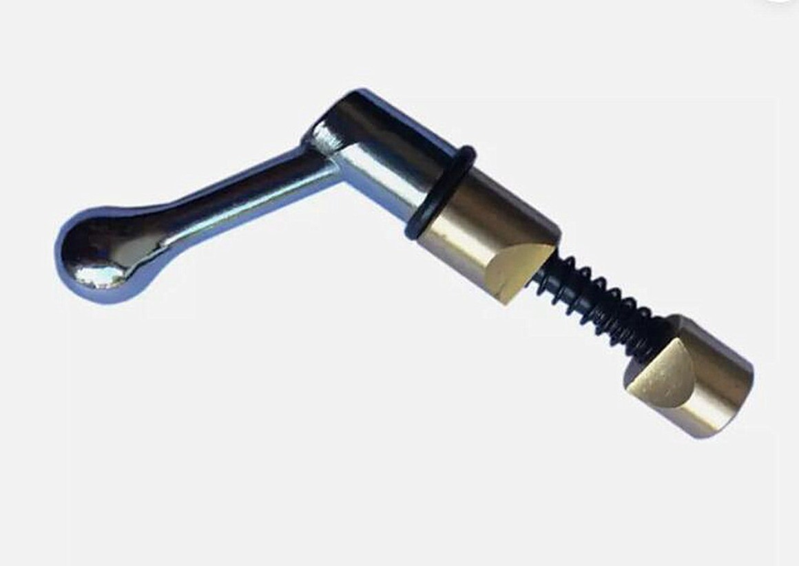 2Pc Milling Machine Table Lock Handle 5/16 Brass Sleeve Vertical
