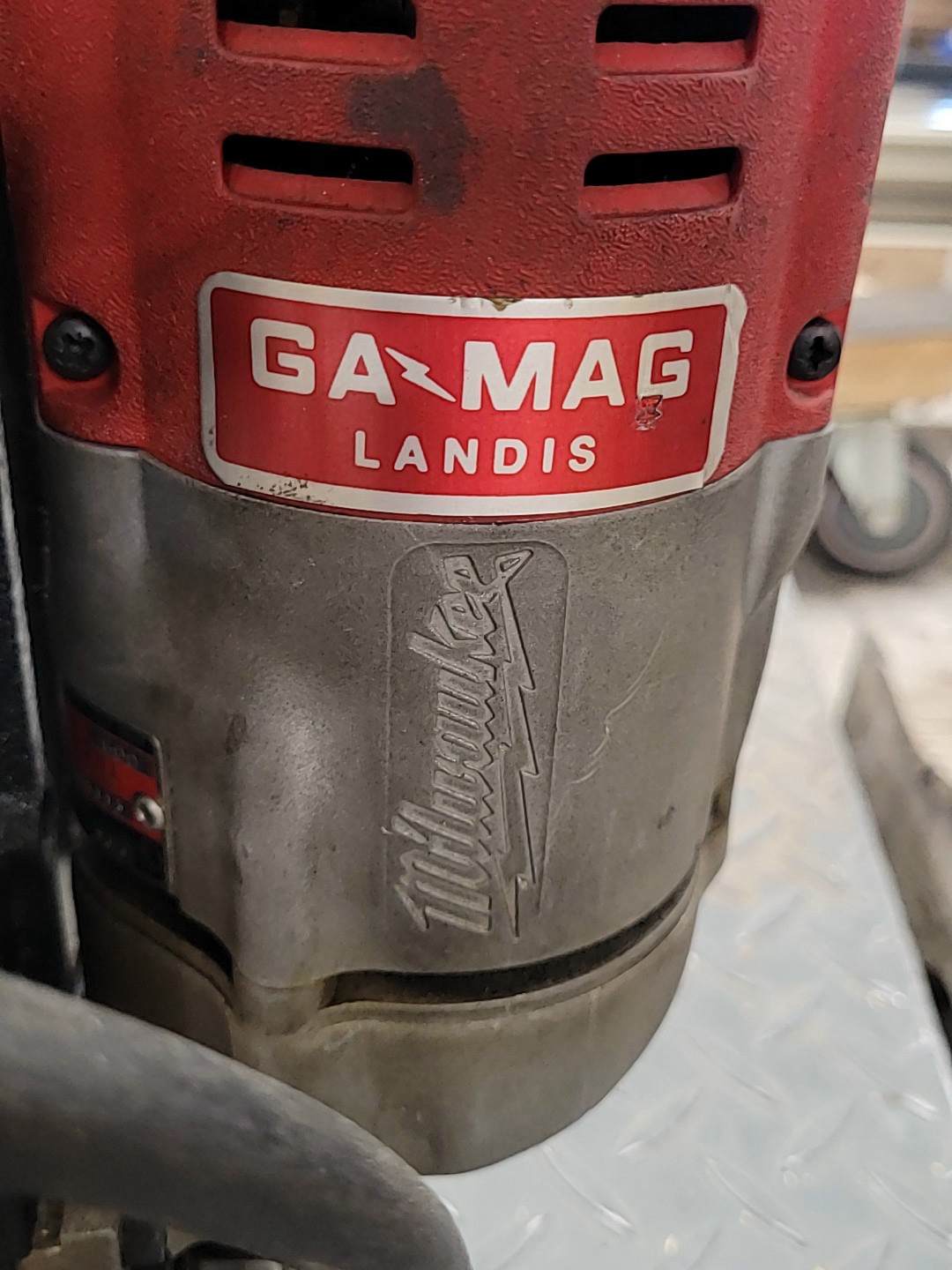 GaMag 1208 Landis Adjustable Magnetic Drill Press Fixed Speed + Reverse Mag Bore