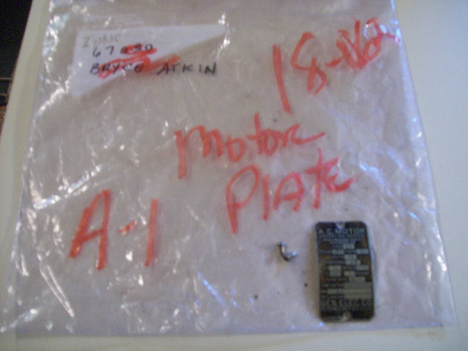 General Electric 1/4 HP Motor Plate Atlas 9″ Metal Turning Lathe #918 2 3/4″ Gap