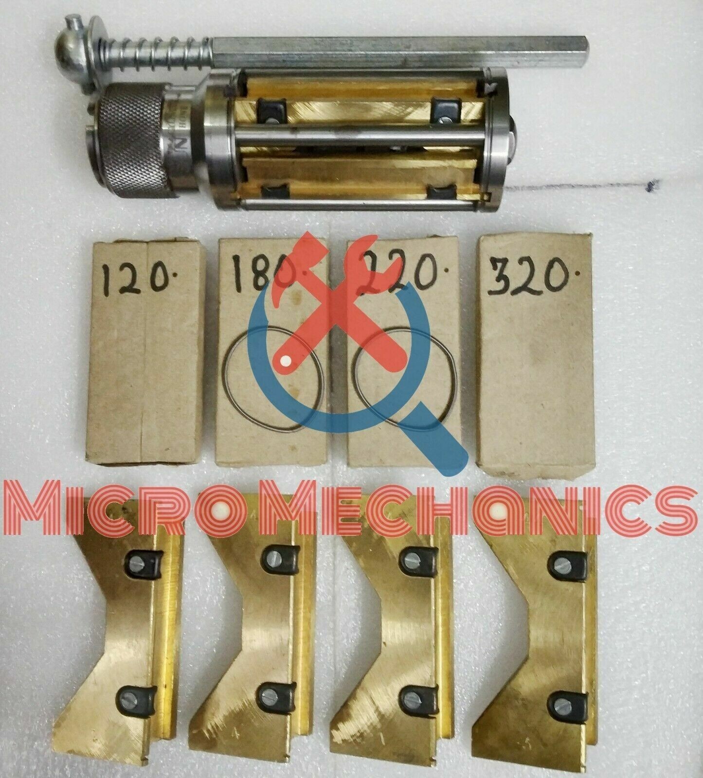 Engine Block Clyinder Hone Tool Expanding size 2.500″ to 5.500″ + 4 Set of Stone