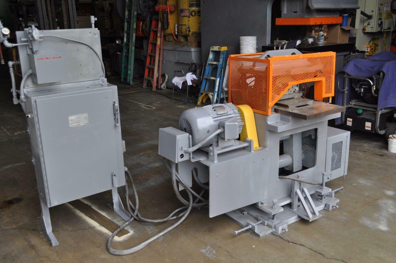 50 Ton Tishken Cut Off Press CO-17-4LA-12 Bed Area: 20.25″ x 28.5
